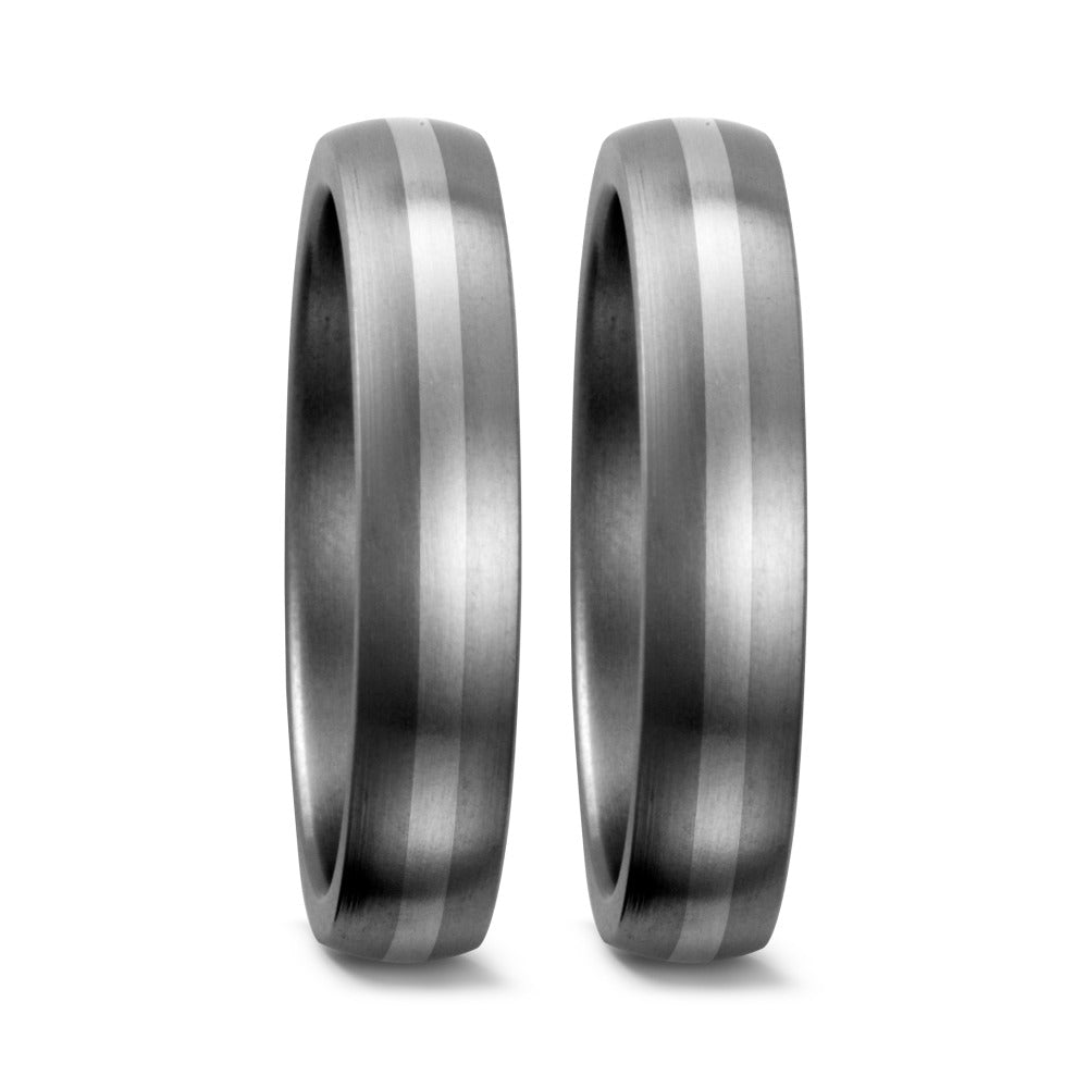 Fingerring Titan, 750/18 K Weissgold, Made in Germany