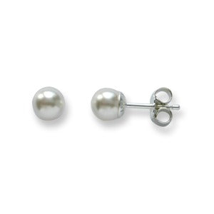 Ohrstecker Silber shining Pearls, 6 mm