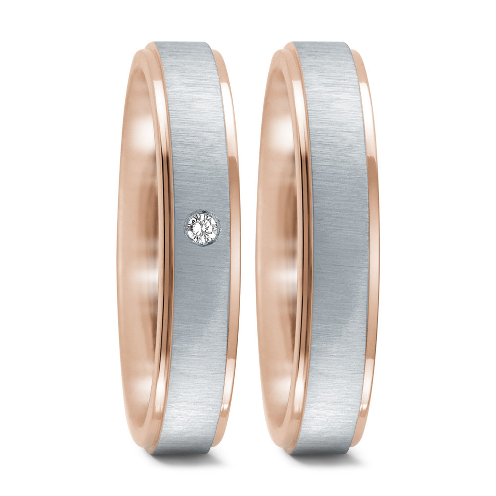 Fingerring Edelstahl rosé IP beschichtet