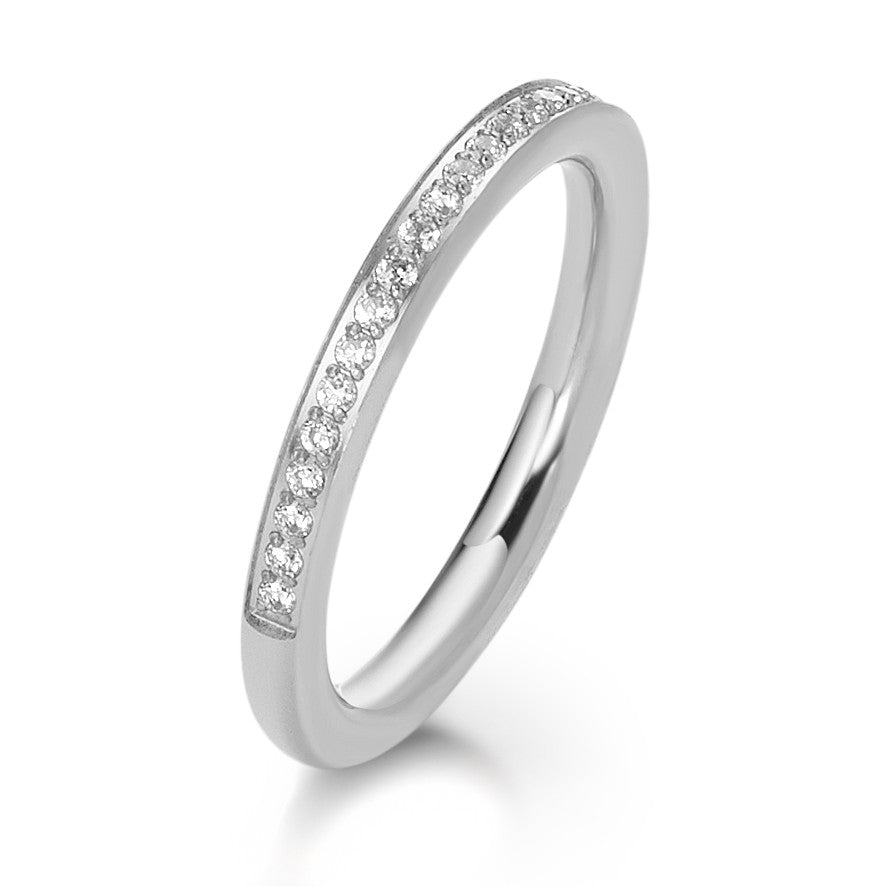 Memory Ring Edelstahl Zirkonia