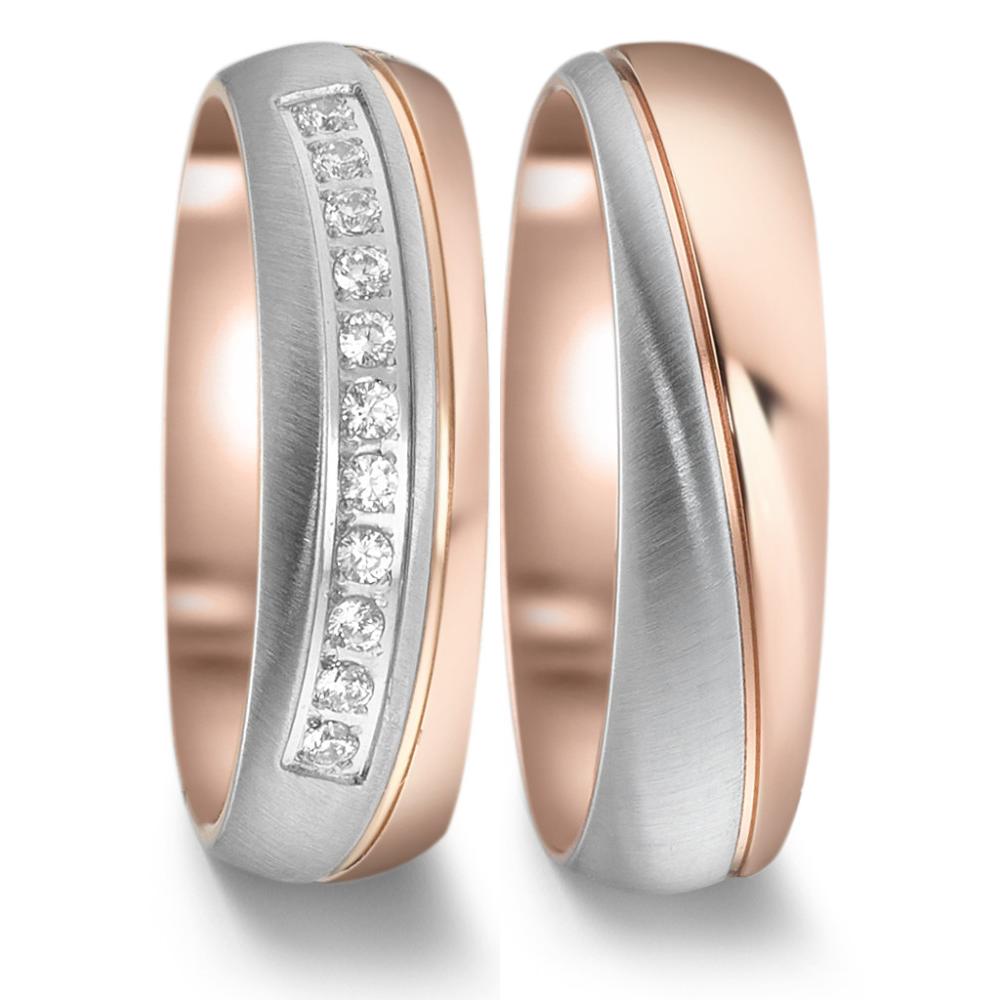 Fingerring Edelstahl rosé IP beschichtet