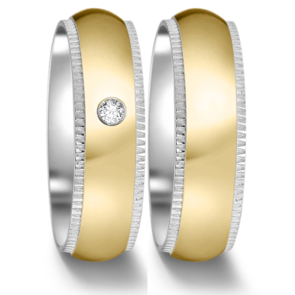 Fingerring Edelstahl gelb IP beschichtet