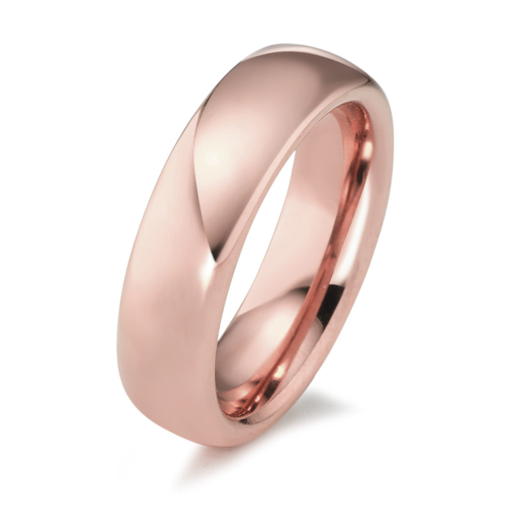 Fingerring Edelstahl rosé IP beschichtet