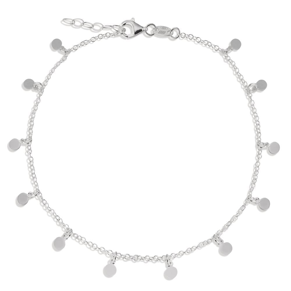 Fusskettchen Silber 23-25 cm verstellbar, Made in Italy