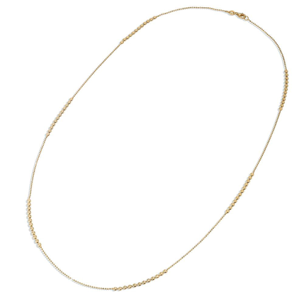 Bauchkette Silber gelb vergoldet 70 cm, Made in Italy