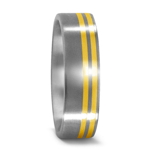 Fingerring Titan, 750/18 K Gelbgold, Made in Germany
