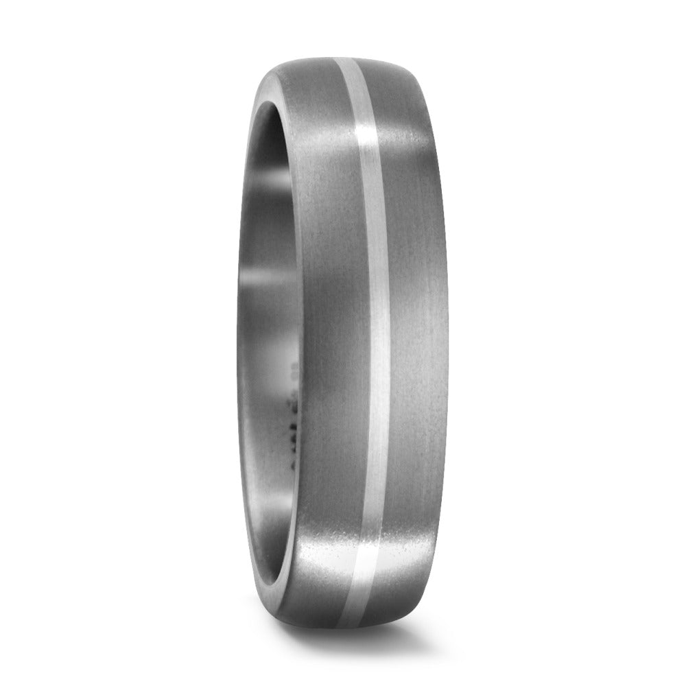 Fingerring Titan, 750/18 K Weissgold, Made in Germany