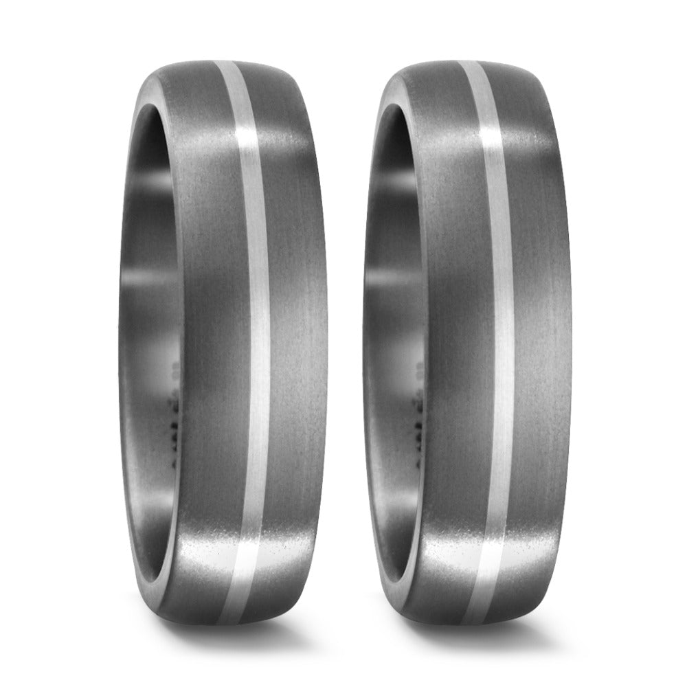 Fingerring Titan, 750/18 K Weissgold, Made in Germany