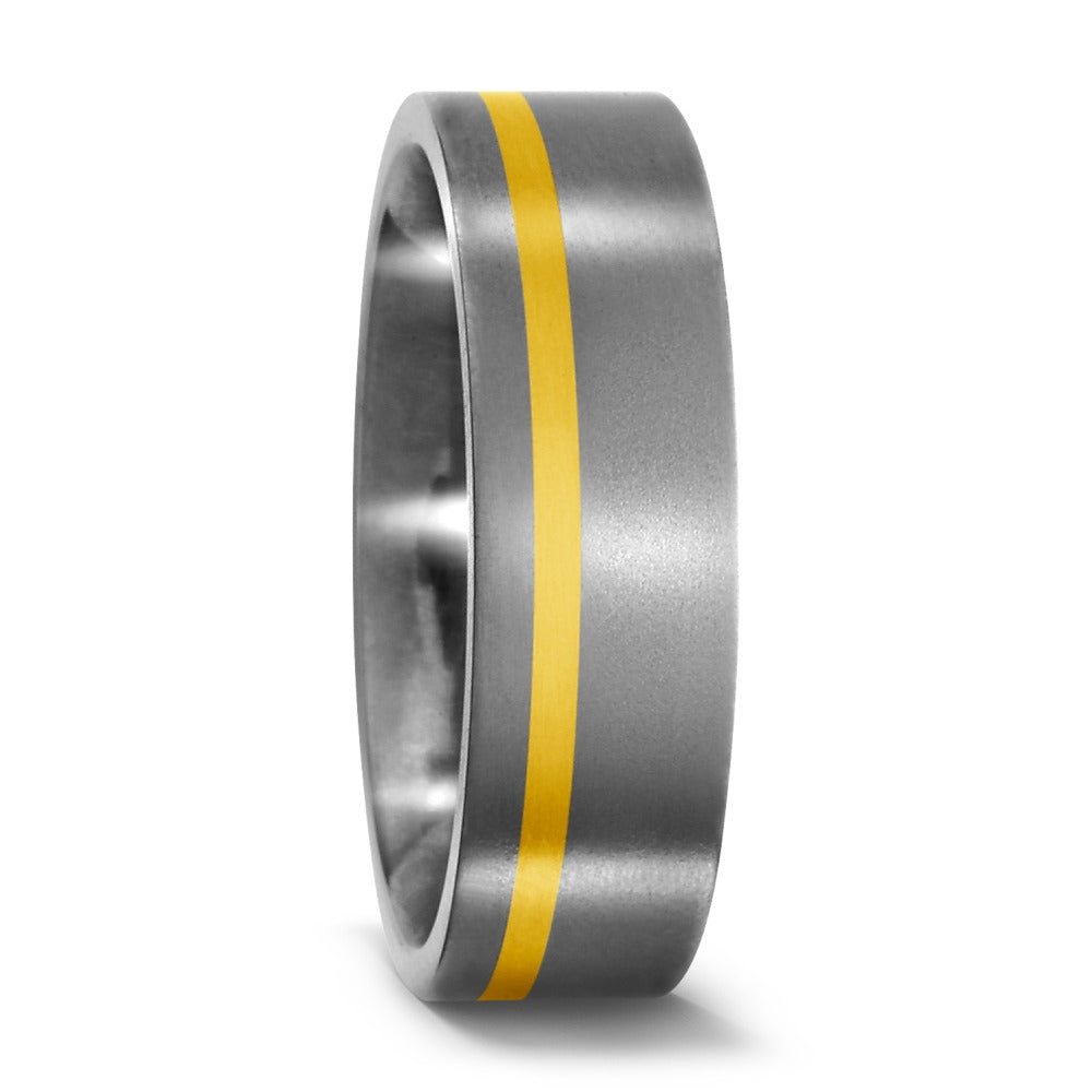 Fingerring Titan, 750/18 K Gelbgold, Made in Germany