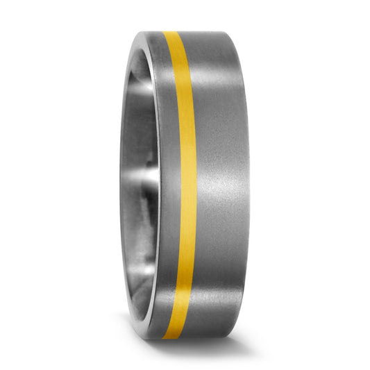 Fingerring Titan, 750/18 K Gelbgold, Made in Germany
