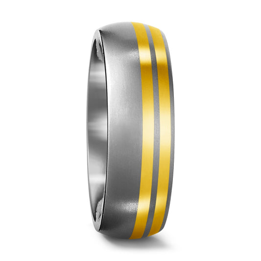 Fingerring Titan, 750/18 K Gelbgold, Made in Germany