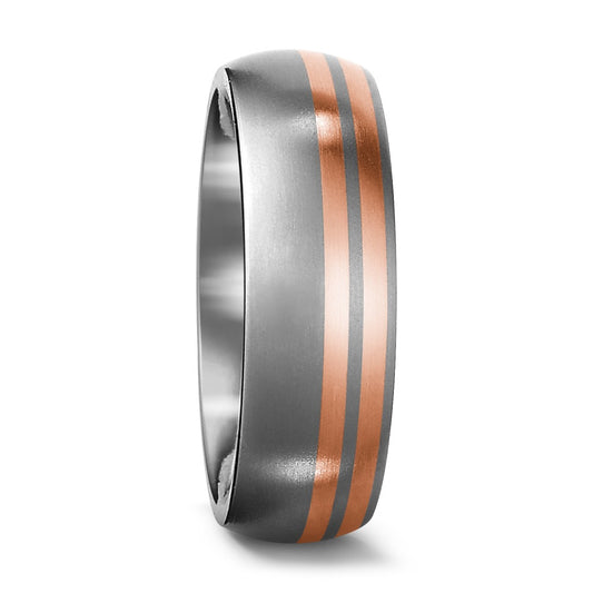 Fingerring Titan, 750/18 K Rotgold, Made in Germany