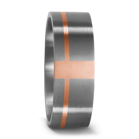Fingerring Titan, 750/18 K Rotgold, Made in Germany