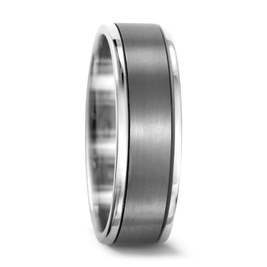 Fingerring Titan, 750/18 K Weissgold, Made in Germany