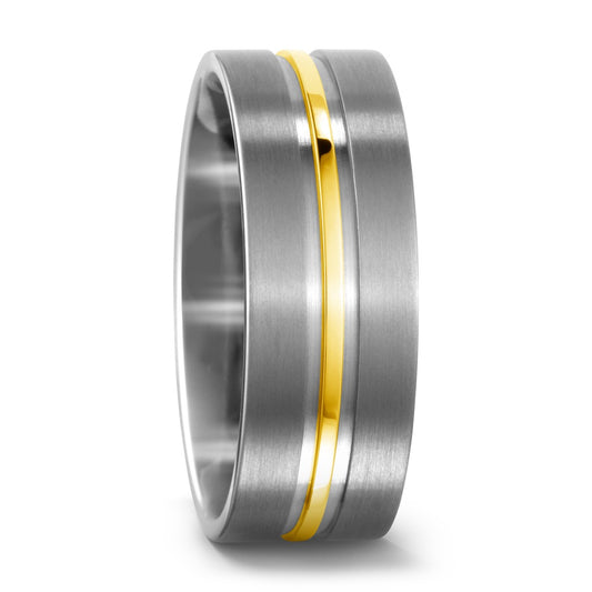 Fingerring Titan, 750/18 K Gelbgold, Made in Germany