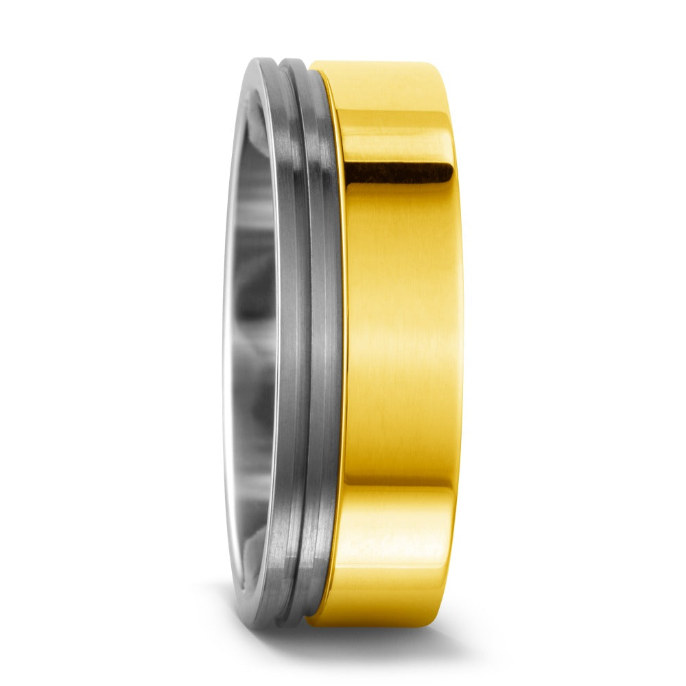 Fingerring Titan, 750/18 K Gelbgold, Made in Germany
