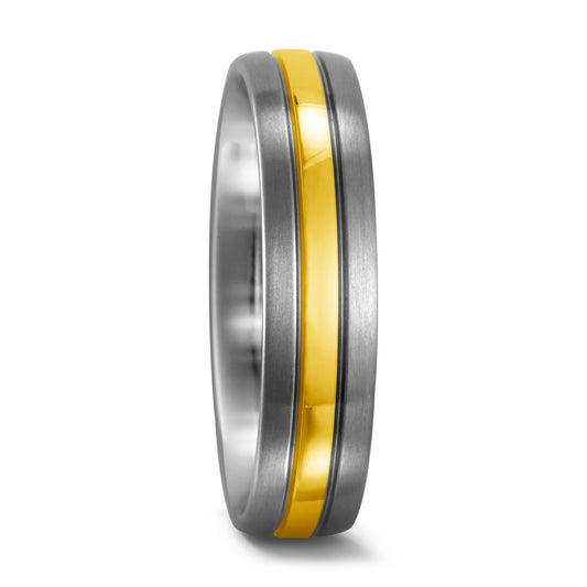 Fingerring Titan, 750/18 K Gelbgold, Made in Germany
