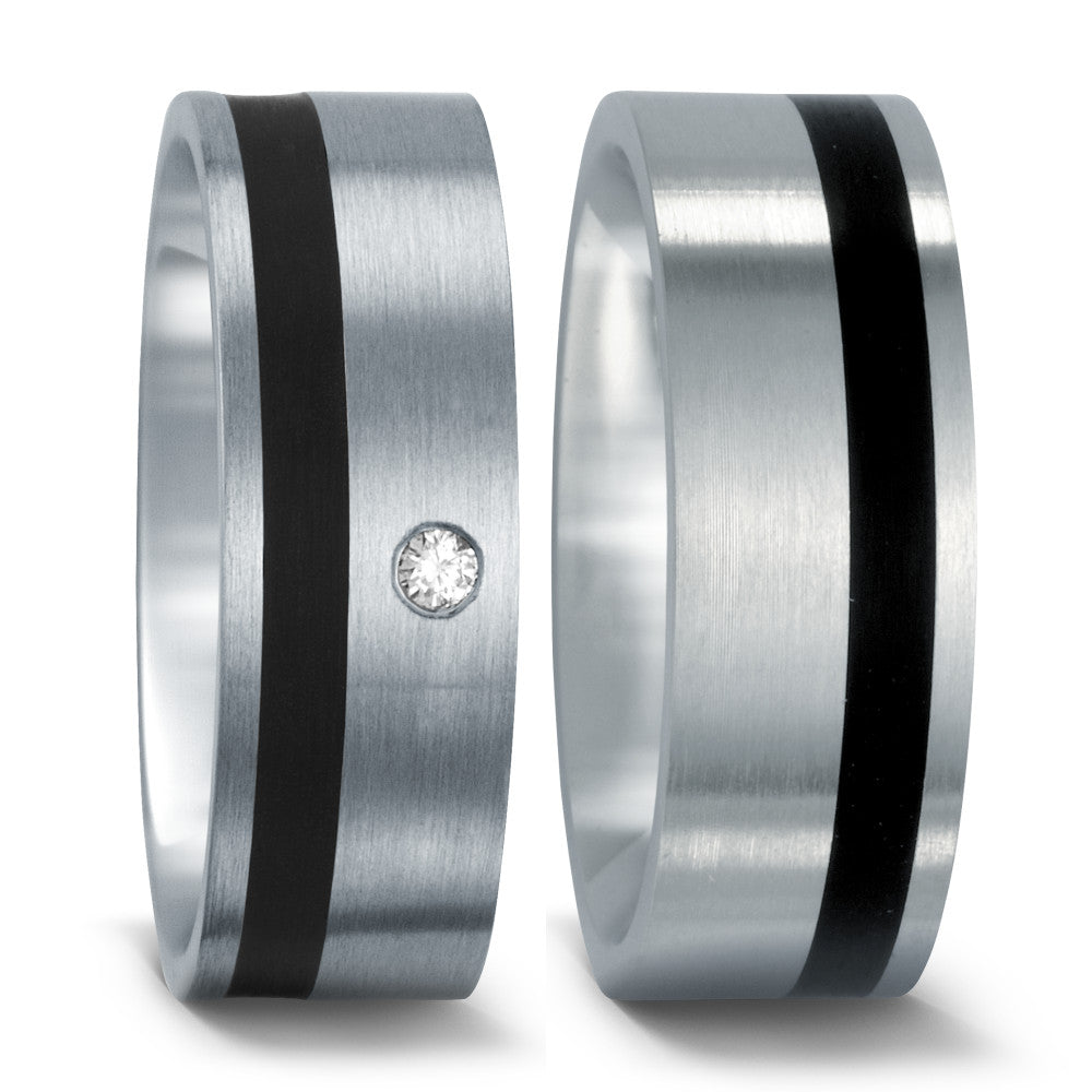 Fingerring Edelstahl, Made in Germany