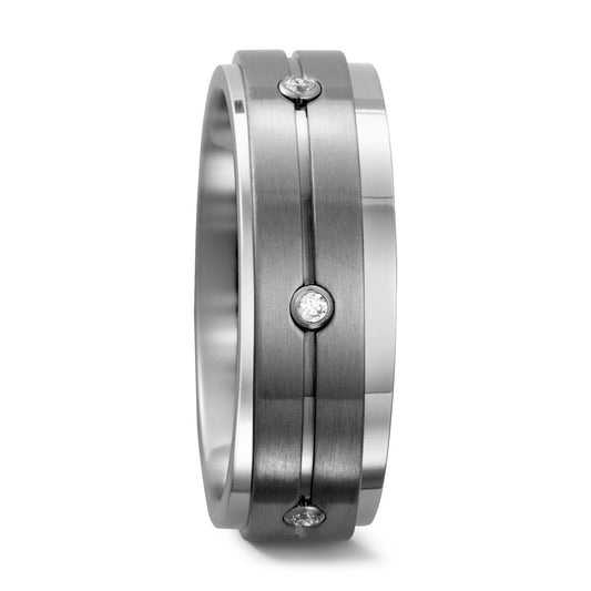 Fingerring Titan Zirkonia
