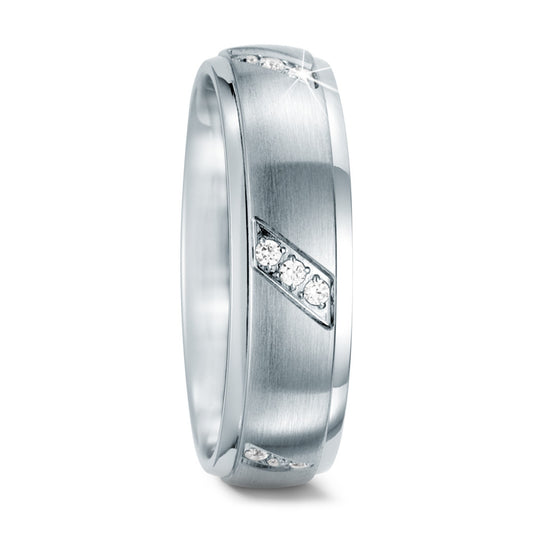Fingerring Edelstahl Zirkonia
