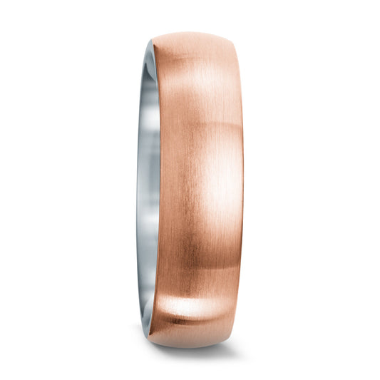 Fingerring Edelstahl rosé PVD beschichtet