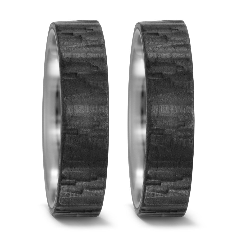 Fingerring Titan, Carbon, Made in Germany
