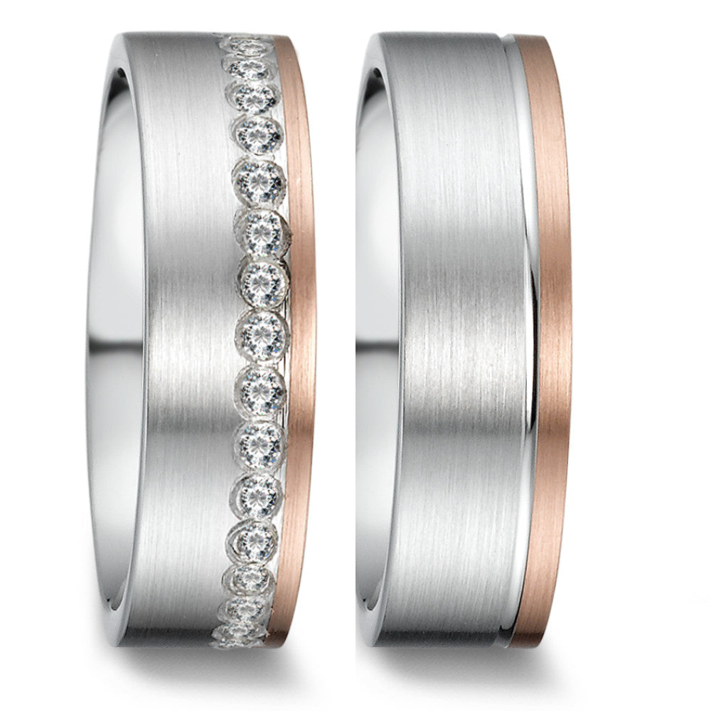 Fingerring Silber rosé vergoldet