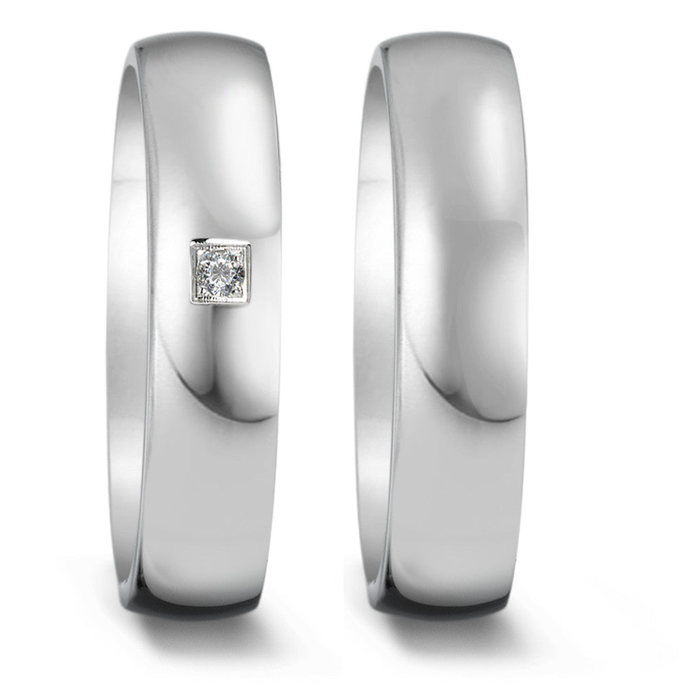 Fingerring Silber rhodiniert