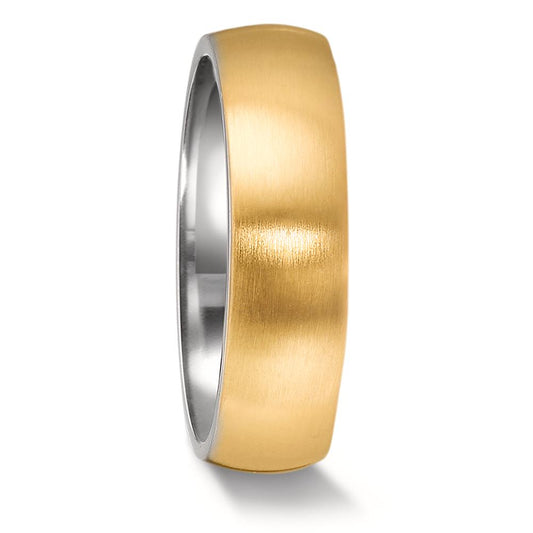 Fingerring Edelstahl gelb IP beschichtet
