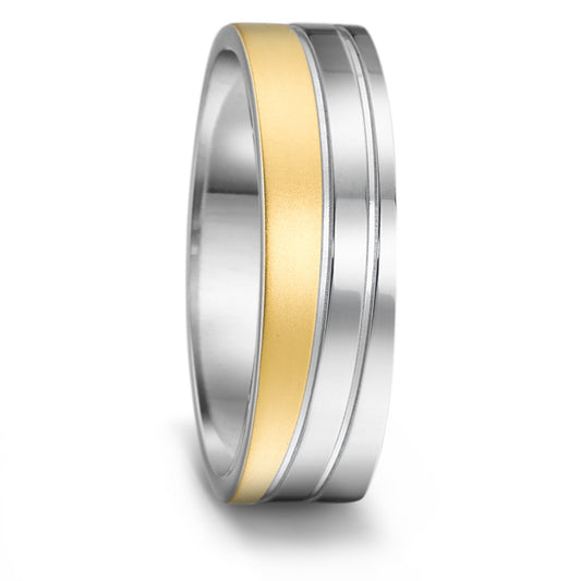 Fingerring Edelstahl gelb IP beschichtet