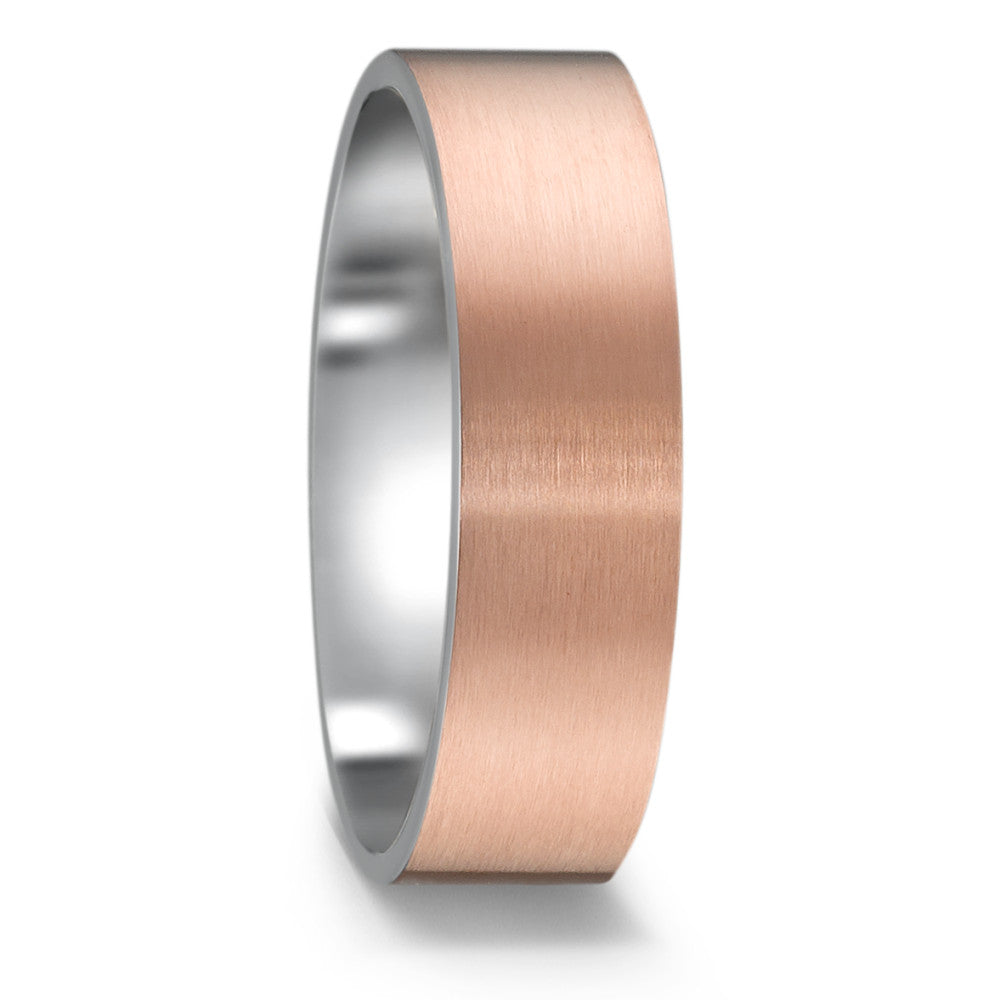 Fingerring Edelstahl rosé IP beschichtet