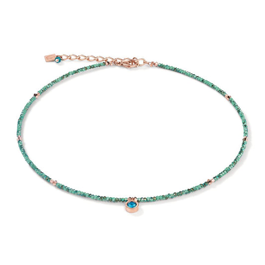Collier Edelstahl rosé IP beschichtet 41-47 cm verstellbar, Made in Germany