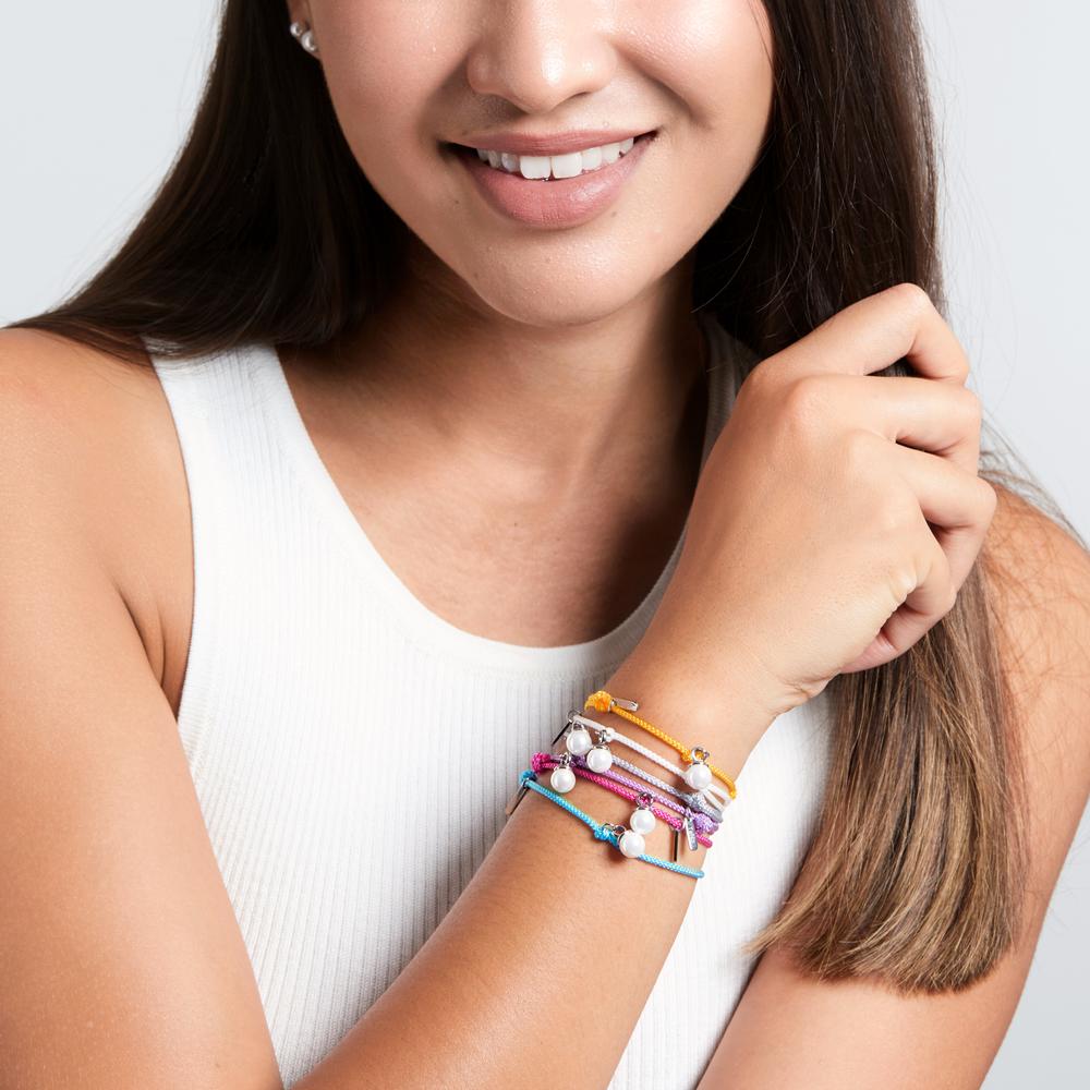 Pearl Drop Armband Arya - Türkis - Edelstahl mit Muschelperle Ø7 mm, 1 ...