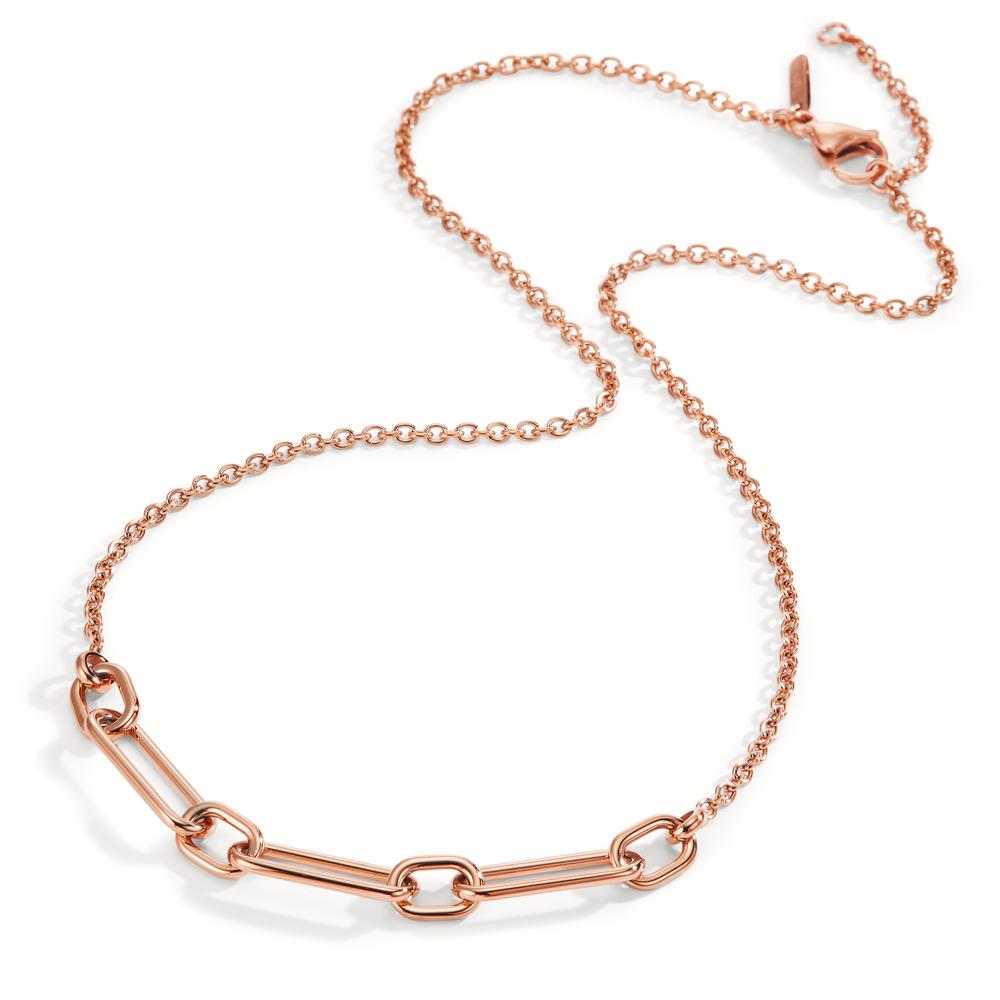 Collier Soho Rosé aus glänzendem Edelstahl 42-45 cm verstellbar