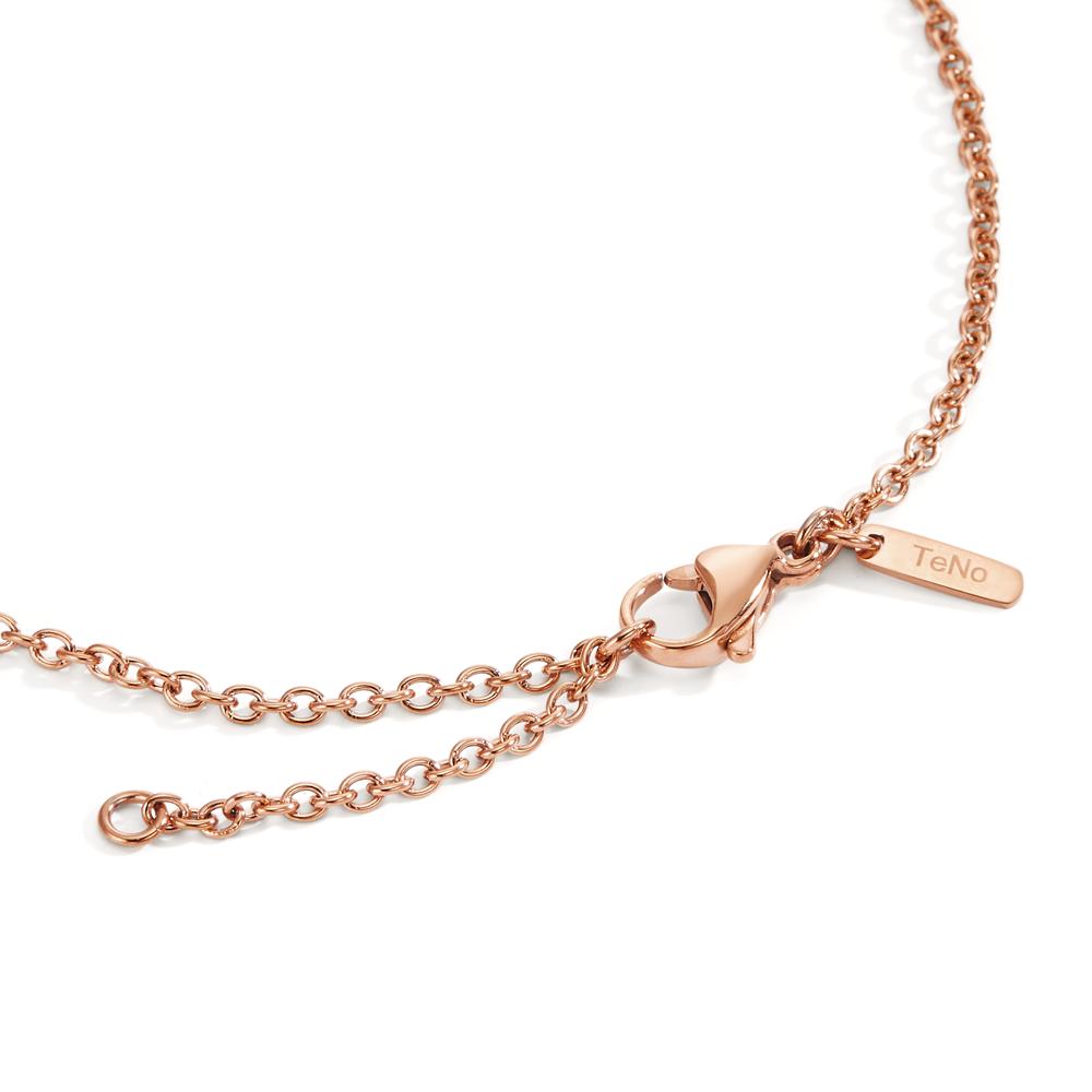 Collier Soho Rosé aus glänzendem Edelstahl 42-45 cm verstellbar