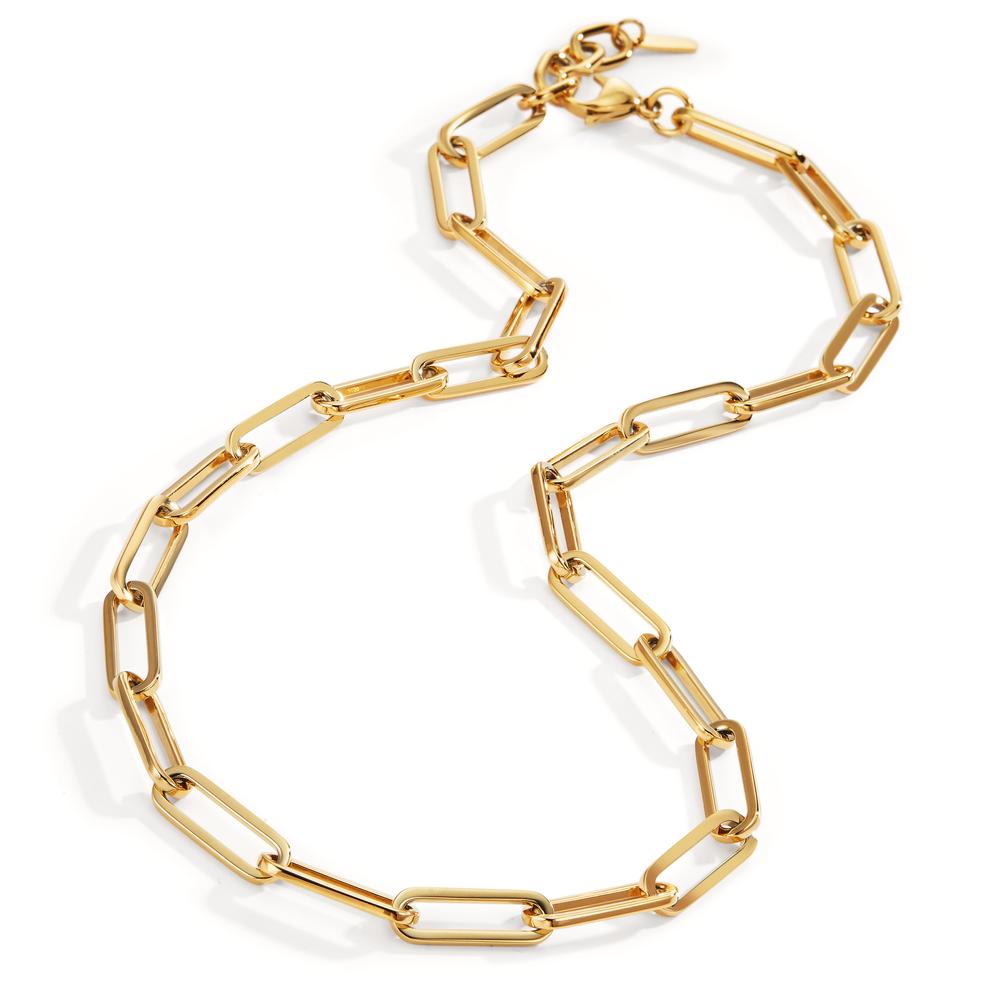 Halskette Soho Gold aus glänzendem Edelstahl, 45-48 cm verstellbar