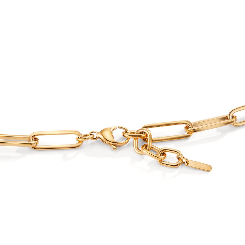Halskette Soho Gold aus glänzendem Edelstahl, 45-48 cm verstellbar