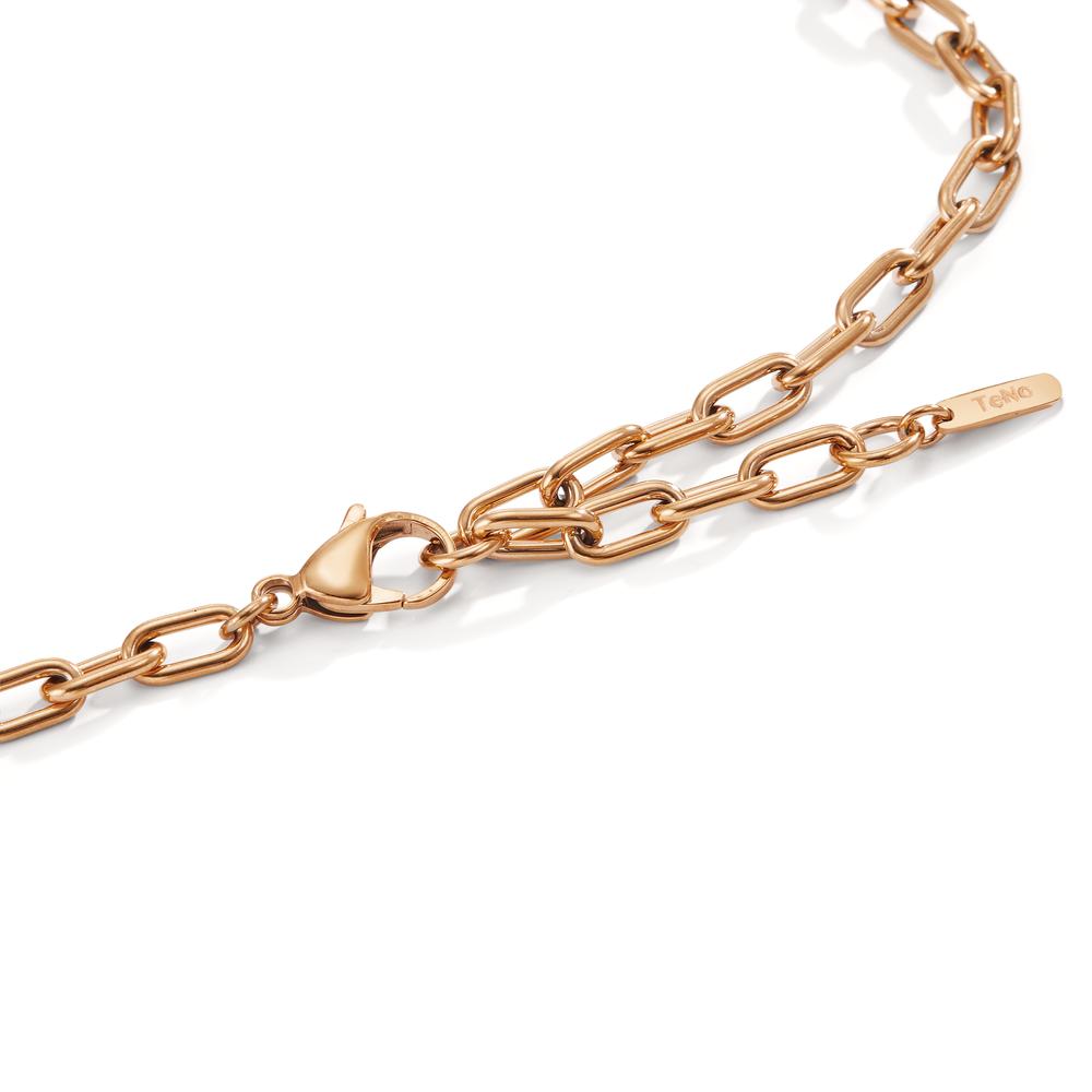 Collier Soho Rosé aus Edelstahl mit Carbon 42-45 cm verstellbar