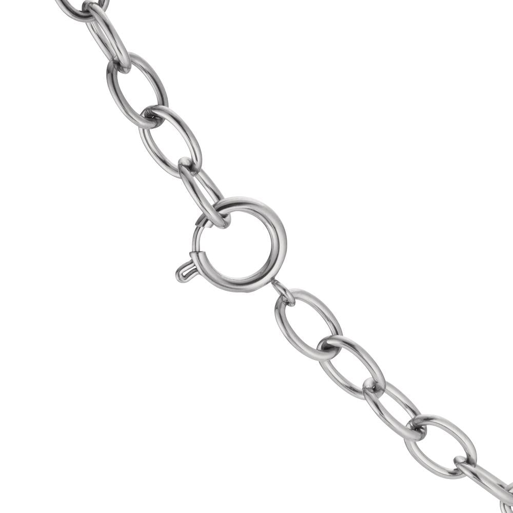 Collier Estelle Silver aus Edelstahl, 43-45 cm verstellbar