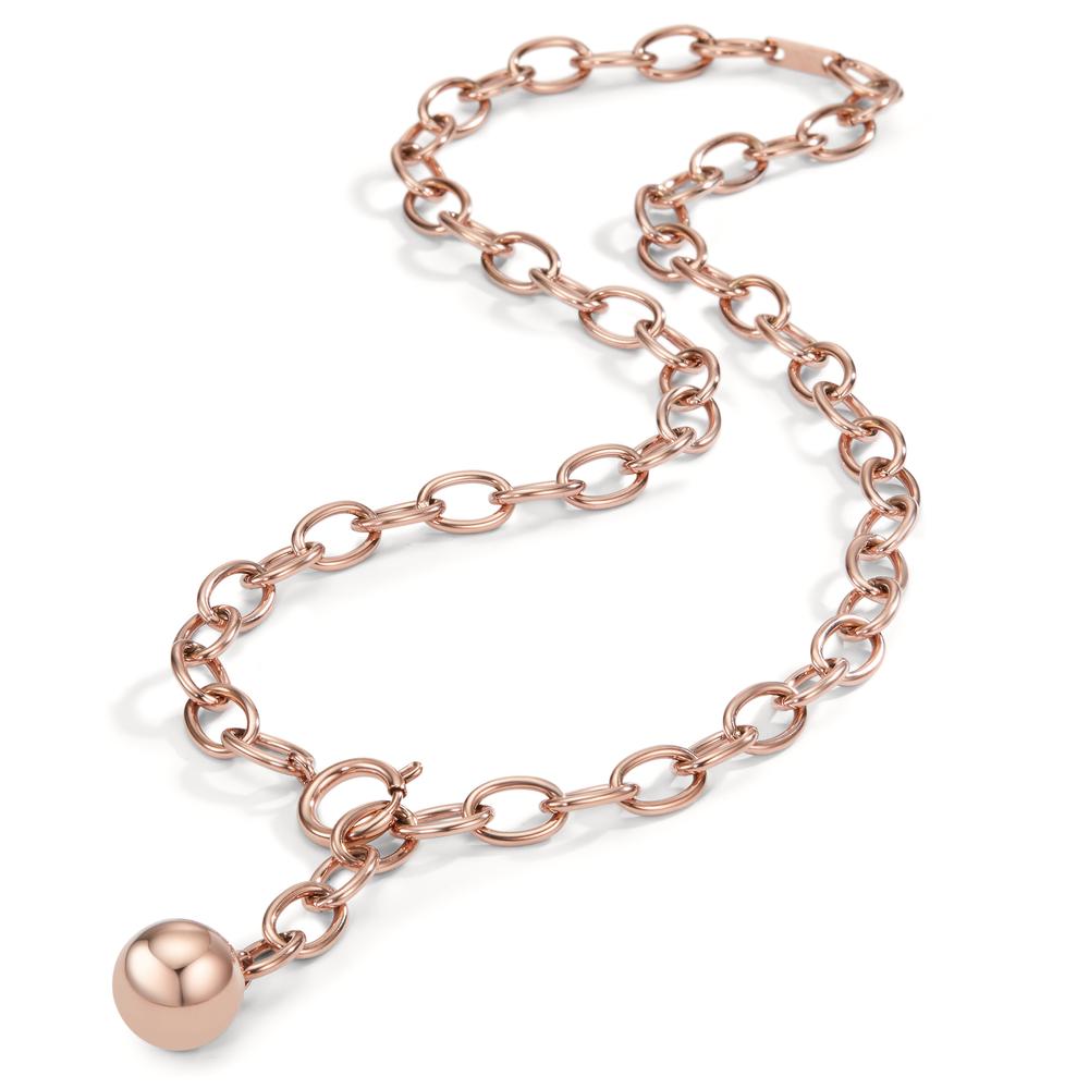 Y-Kette Estelle Rosé aus Edelstahl, stufenlos verstellbar bis 53 cm