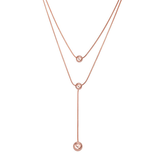 Collier Edelstahl rosé IP beschichtet 39-45 cm verstellbar
