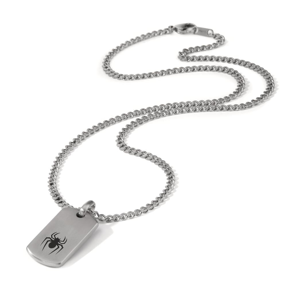 Signature Kette Spinne aus Edelstahl mit Emaille 60 cm