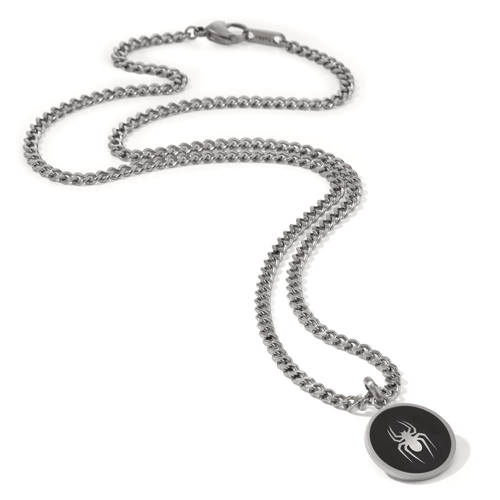Signature Kette Spinne aus Edelstahl mit Emaille 60 cm