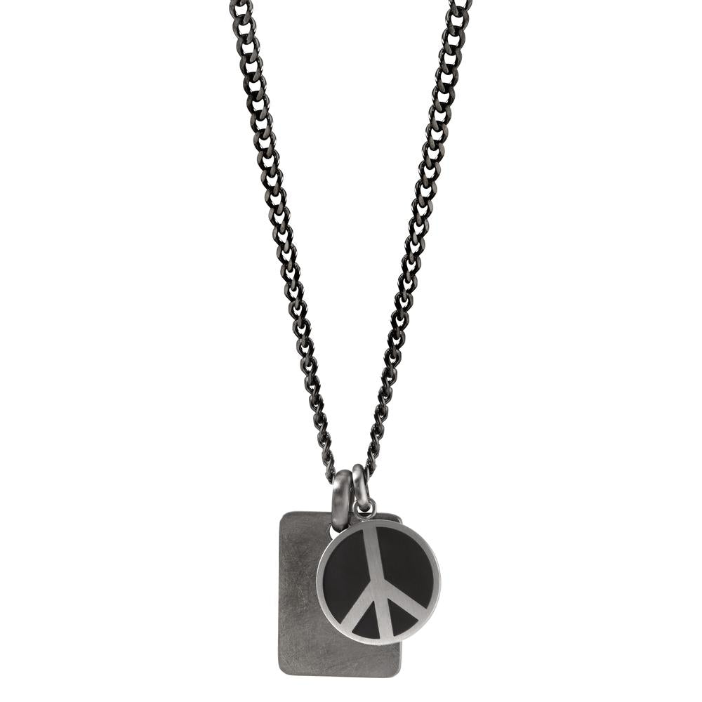 Signature Kette Peace aus Edelstahl mit Emaille 60 cm