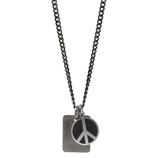 Signature Kette Peace aus Edelstahl mit Emaille 60 cm