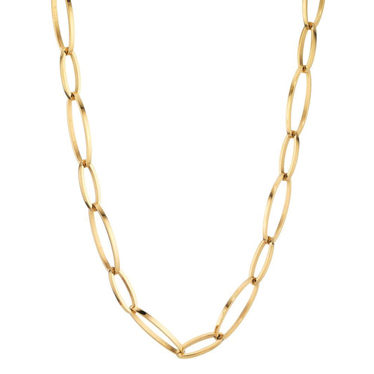 Collier Edelstahl gelb IP beschichtet 46-48 cm verstellbar