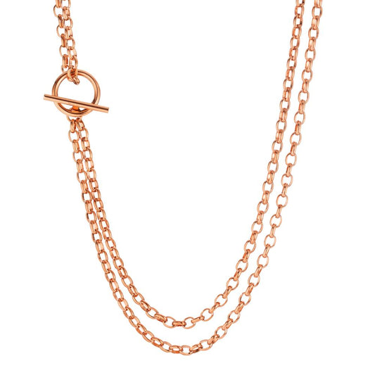 Collier Edelstahl rosé IP beschichtet 45 cm