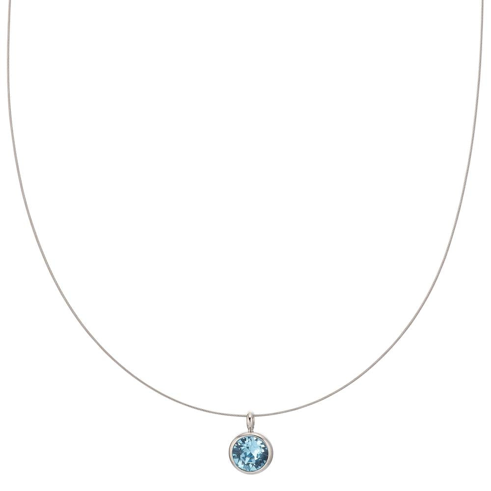 Collier Bronze Zirkonia aqua 45 cm Ø8 mm