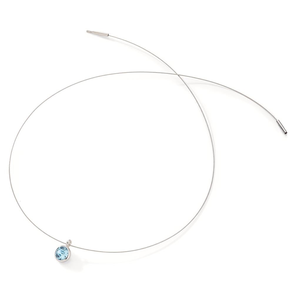 Collier Bronze Zirkonia aqua 45 cm Ø8 mm