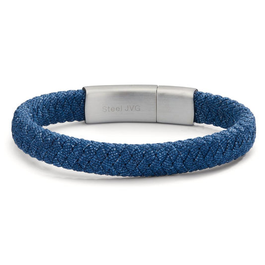 Armband Edelstahl, Textil 21.5 cm